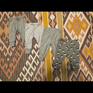 Unisex curated baby pants set
